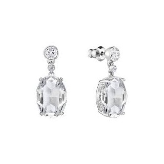 1 - Swarovski woman earrings 5221155 in rhodium plating Vintage