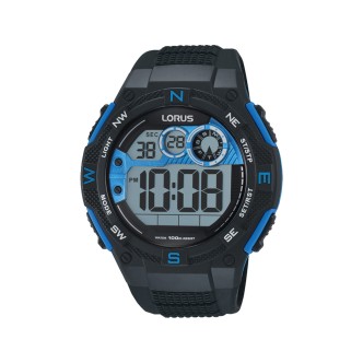 1 - Orologio Lorus uomo plastica digitale cinturino in silicone R2317LX9