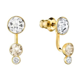 1 - Swarovski woman earrings 5201100 Gold plating Slake Dot collection