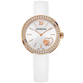 1 - Orologio Swarovski donna acciaio solo tempo analogico cinturino in pelle 5179367 Daytime