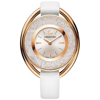 1 - Orologio Swarovski donna acciaio solo tempo analogico cinturino in pelle 5230946 Crystalline