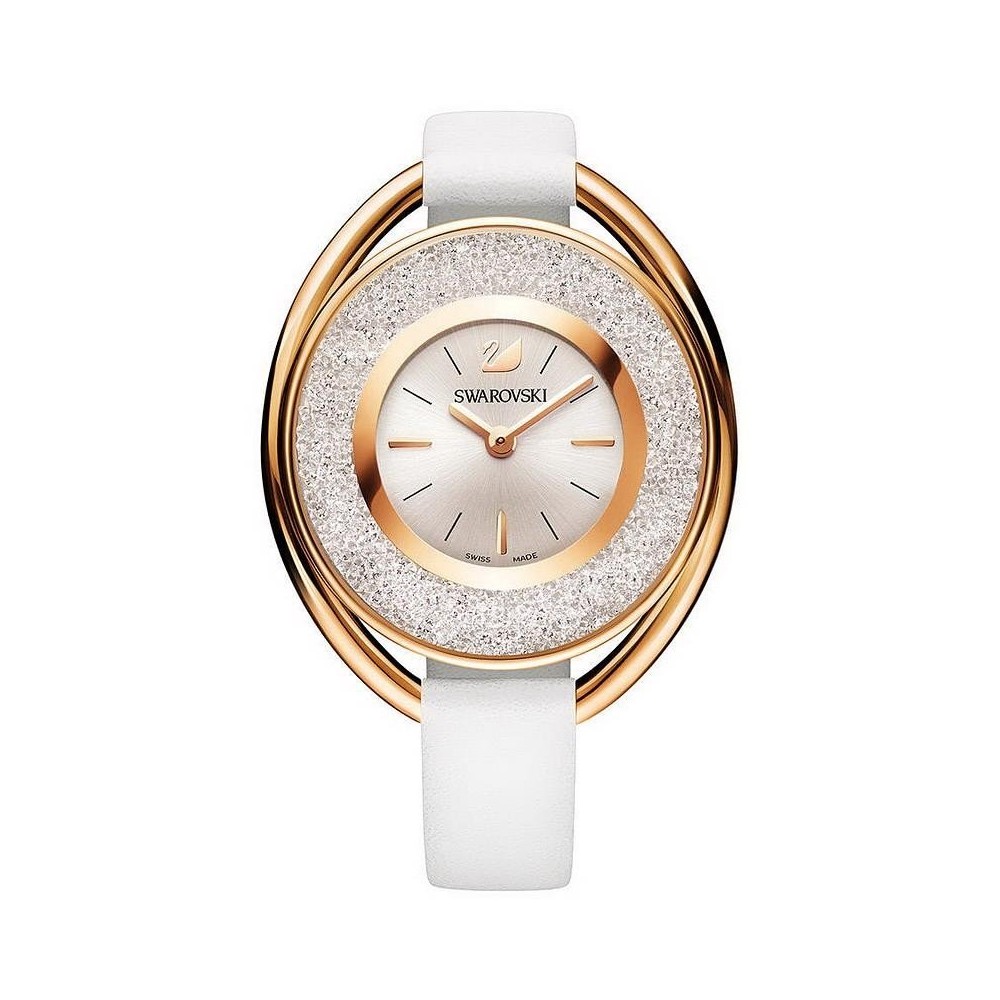 1 - Orologio Swarovski donna acciaio solo tempo analogico cinturino in pelle 5230946 Crystalline