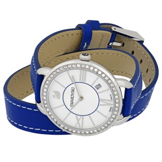 1 - Watch Swarovski woman steel only time analogue leather strap 5095942 Aila Day