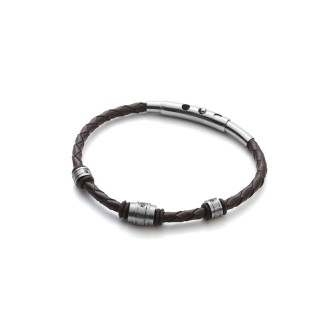 1 - 4US Cesare Paciotti 4UBR2723 bracelet in leather Barrels collection