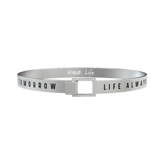 1 - Bracciale Kidult 731391L acciaio 316L con frase collezione Philosophy