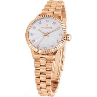 1 - Orologio Hoops acciaio solo tempo donna analogico bracciale in acciaio 25960LG02 Luxury Gold