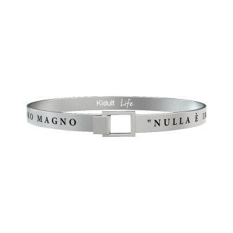 1 - Bracciale Kidult 731393L acciaio 316L con frase Alessandro Magno collezione Philosophy