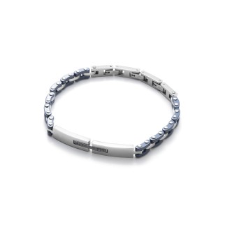 1 - 4US Cesare Paciotti 4UBR2709 steel bracelet in Shiny Present collection