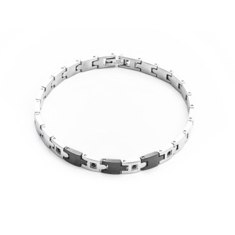 1 - Bracciale 4US Cesare Paciotti 4UBR2088 in acciaio collezione Paving