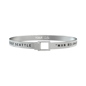 1 - Bracciale Kidult 731390L acciaio 316L con frase di Chief Seattle collezione Nature