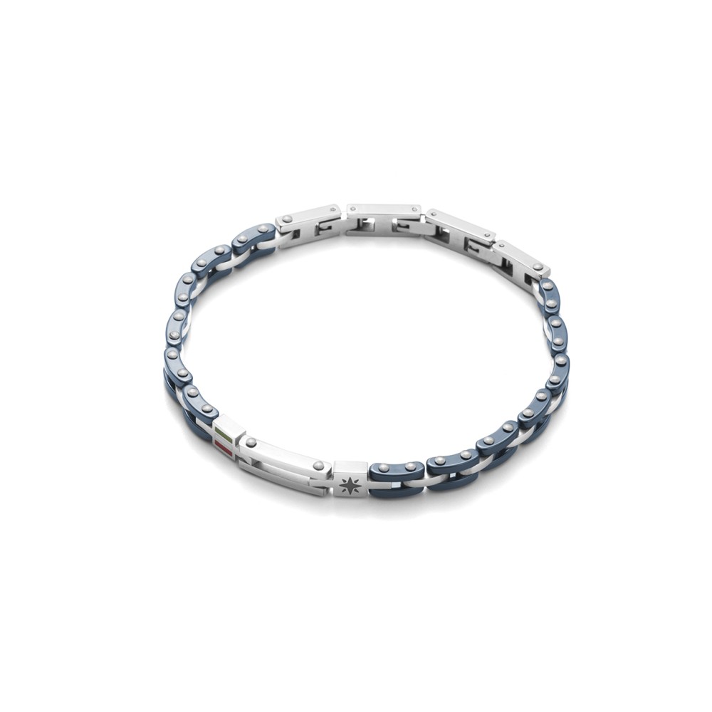 1 - 4US Cesare Paciotti 4UBR2697 bracelet in steel Patriotic collection