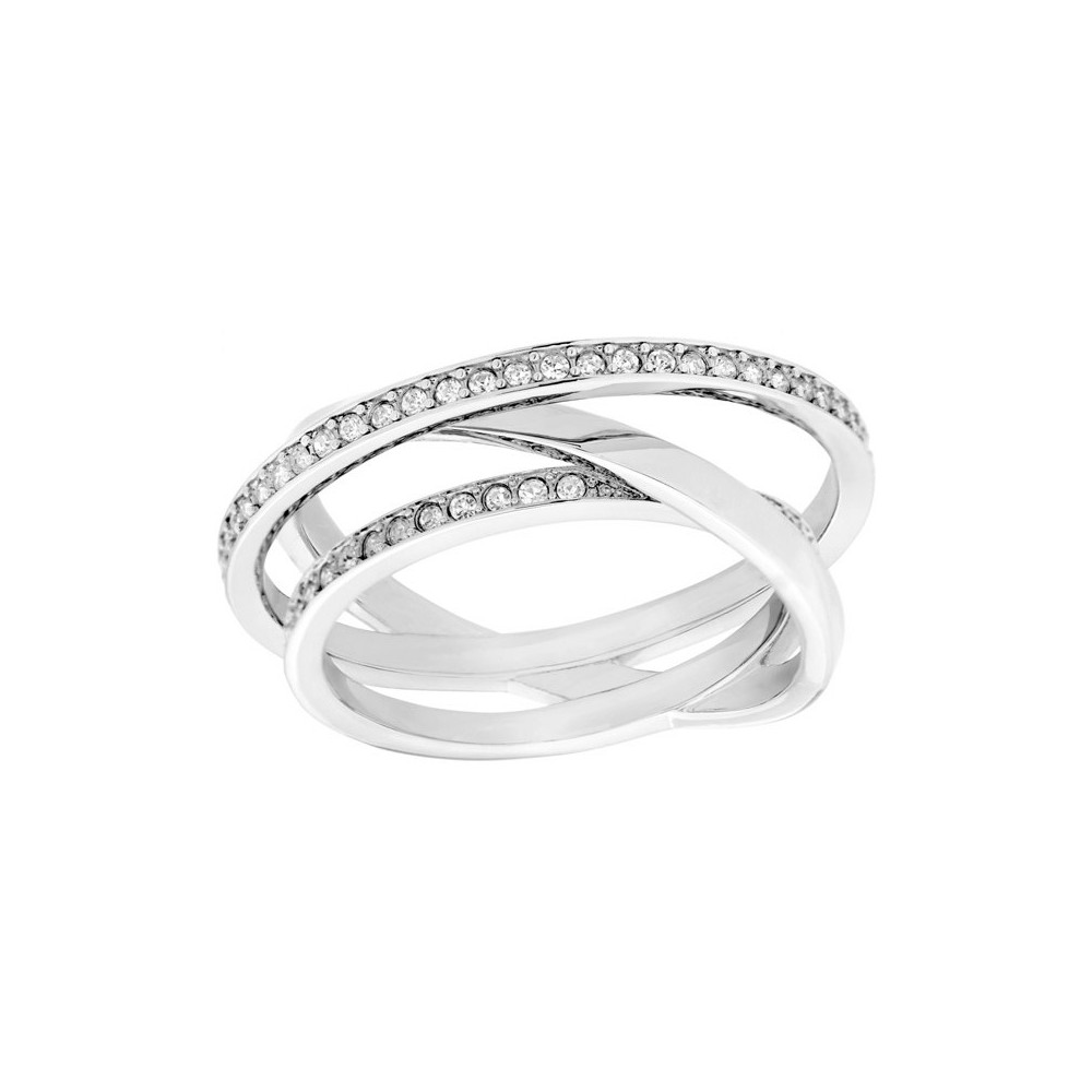 1 - Swarovski women's ring 5071169 in rhodium plating Spiral collection