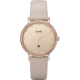 1 - Cluse steel woman only time analog watch leather strap CL63006 Le Couronnement