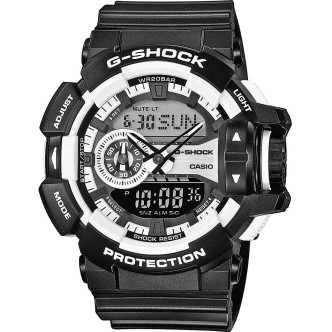 1 - Orologio Casio resina digitale uomo cinturino in resina GA-400-1AER G-Shock