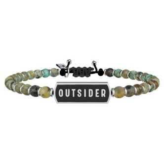 1 - Bracciale Kidult 731403 in Turchese con piastra "Outsider" collezione Philosophy