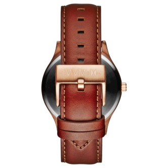 1 - MVMT watch steel man only time analogue leather strap MT01-WBR Series 40