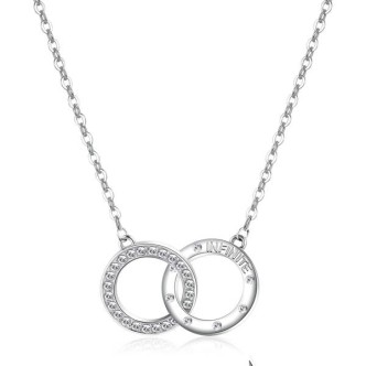 1 - Brosway BRJ25 steel necklace with Romeo & Juliet crystals collection