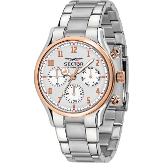 1 - Sector steel watch Multi-function man analogue steel bracelet R3253517004 Sector 660