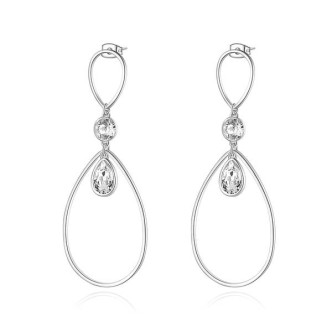 1 - Brosway BDY21 steel earrings with crystals Destiny collection