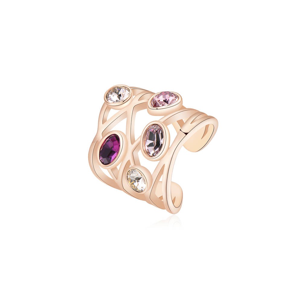 1 - Anello Brosway donna BDY39A acciaio con cristalli Swarovski collezione Destiny