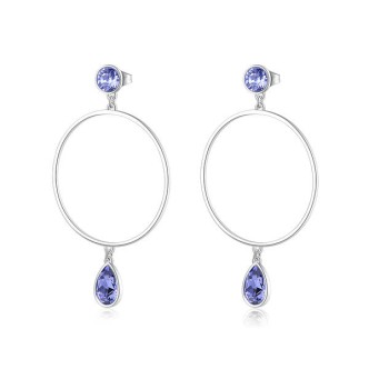 1 - Brosway woman BDY25 steel earrings with Swarovski crystals Destiny collection