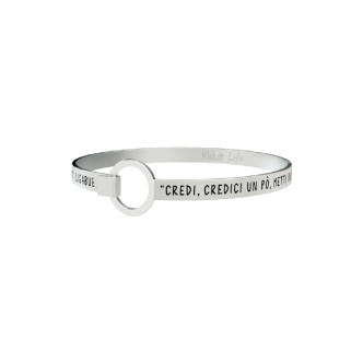 1 - Bracciale Kidult 731560 acciaio 316L "Ho perso le parole" Ligabue Collection Free Time