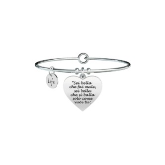 1 - Kidult Bracelet 731568 stainless steel 316L" "I lost the words" "Ligabue Collection Free Tim