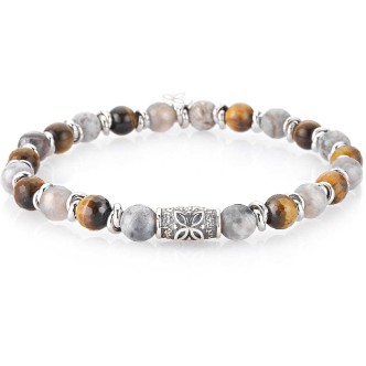 1 - Gerba Life 448 man bracelet Stone collection