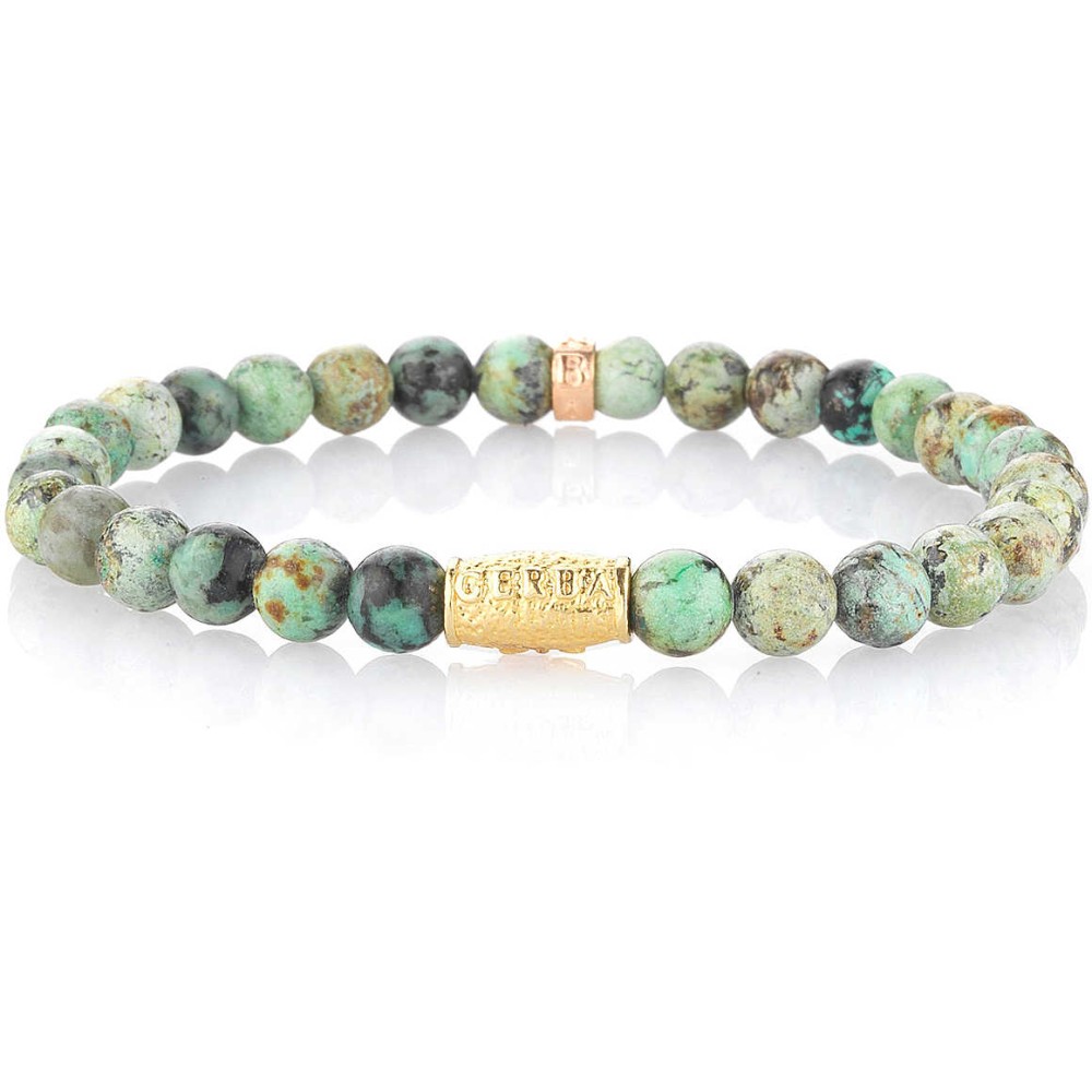 1 - Bracciale Gerba Green Savana 347 uomo collezione Stone