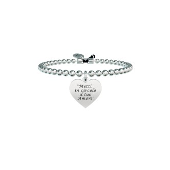 1 - Kidult 731577 316L stainless steel bracelet" "Put your love in a circle" "Ligabue Collection Free Tim