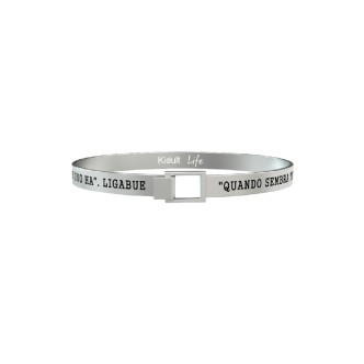 1 - Kidult bracelet man 731553 stainless steel 316L" "The day of pain that one has" "Ligabue Collection Free Time