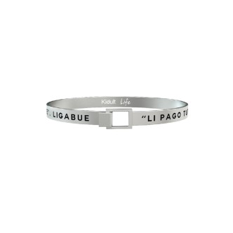 1 - Kidult man bracelet 731555 stainless steel 316L" "Do you have a moment God?" "Ligabue Collection Free Tim