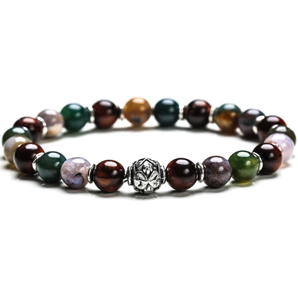 1 - Gerba Green Passion 261 man bracelet Stone collection