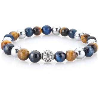 1 - Bracciale Gerba Blue Tiger 445 uomo collezione 2018 Summer Man