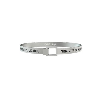 1 - Bracciale Kidult uomo 731557 acciaio 316L "Una vita da mediano" Ligabue Collection Free Time