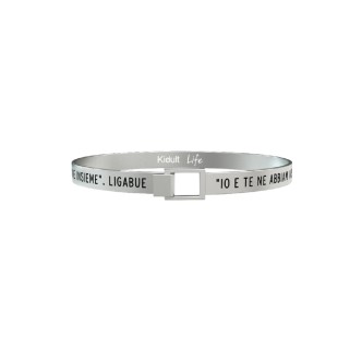 1 - Bracciale Kidult uomo 731558 acciaio 316L "L'amore conta" Ligabue Collection Free Time