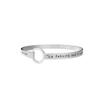 1 - Kidult bracelet 231700 316L steel with phrase Oscar Wilde collection Philosophy