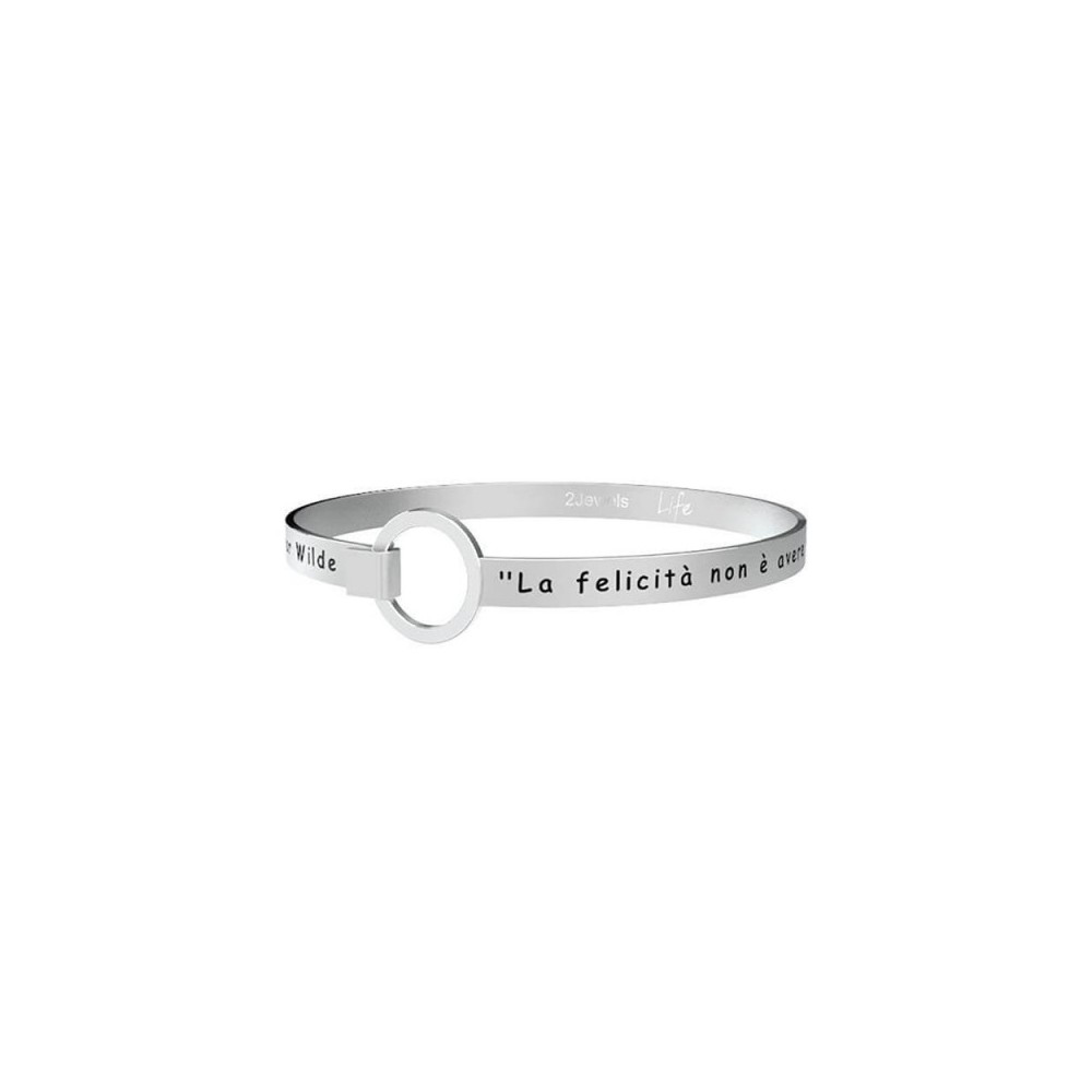 1 - Kidult bracelet 231700 316L steel with phrase Oscar Wilde collection Philosophy