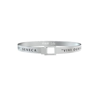 1 - Kidult 731200L 316L steel bracelet with Seneca phrase Philosophy collection