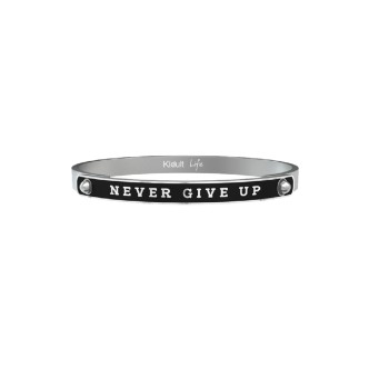 1 - Bracciale Kidult 731168L acciaio 316L "Never Give Up" collezione Philosophy