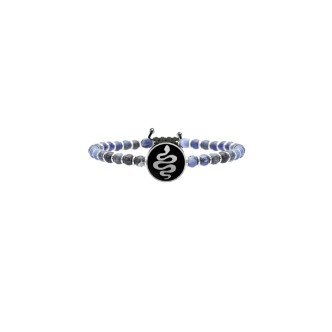 1 - Bracciale Kidult 731508 Sodalite ed acciaio 316L collezione Animal Planet