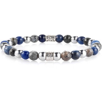 1 - Bracciale Gerba Grey London 364 uomo collezione Stone