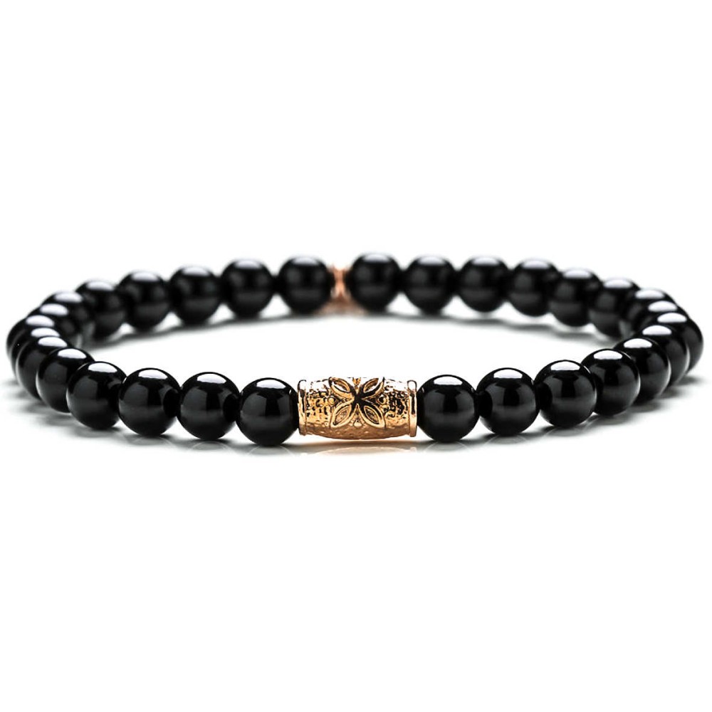 1 - Gerba Black Spirit Rosé 269 man bracelet Stone Classic collection