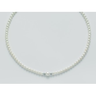 1 - Miluna PCL5304 necklace with pearls col. white 5 -5.5 and 7.5 - 8