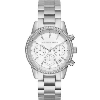 1 - Michael Kors steel watch Analog chronograph steel bracelet MK6428 Ritz