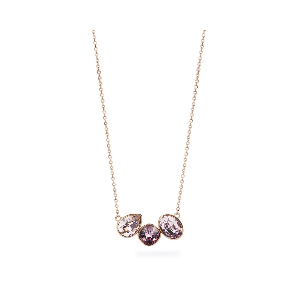 1 - Brosway BFN04 necklace in PVD Rose Gold steel with Swarovski Dafne