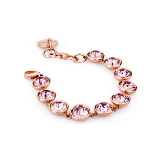 1 - Bracciale Brosway BTN17 in acciaio PVD Oro Rosa con Swarovski collezione B-Tring