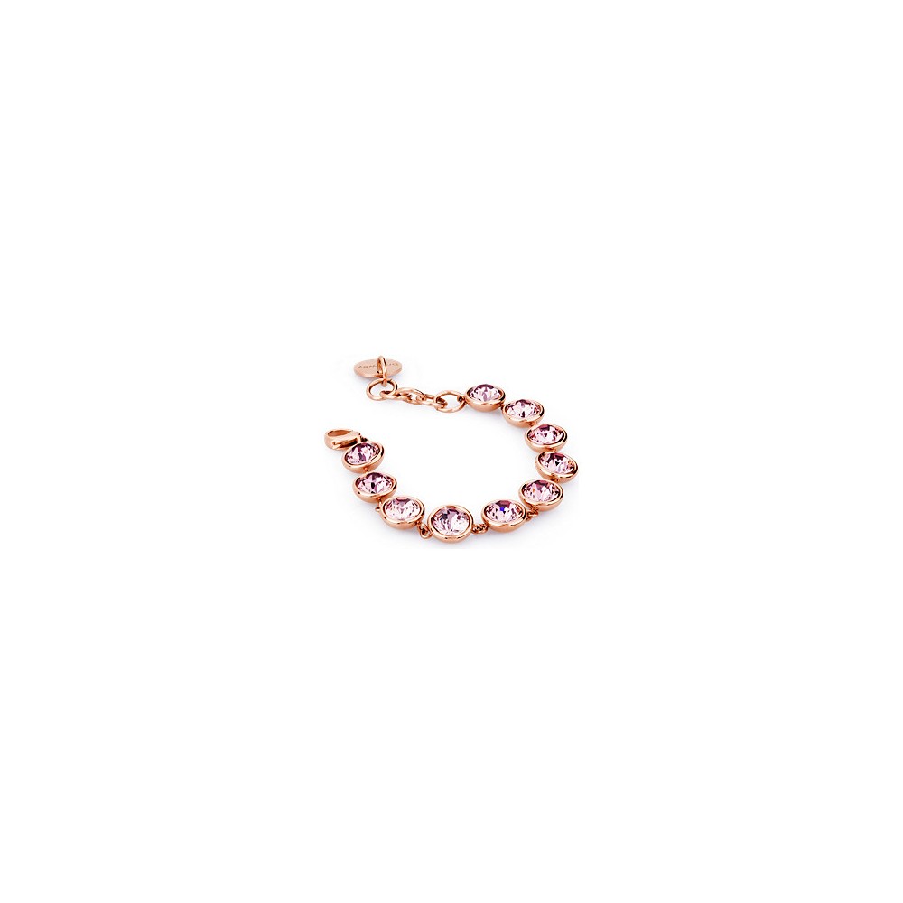 1 - Brosway BTN17 bracelet in Rose Gold PVD steel with Swarovski B-Tring collection