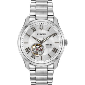 1 - Bulova watch Automatic analogue steel 96A207 Wilton