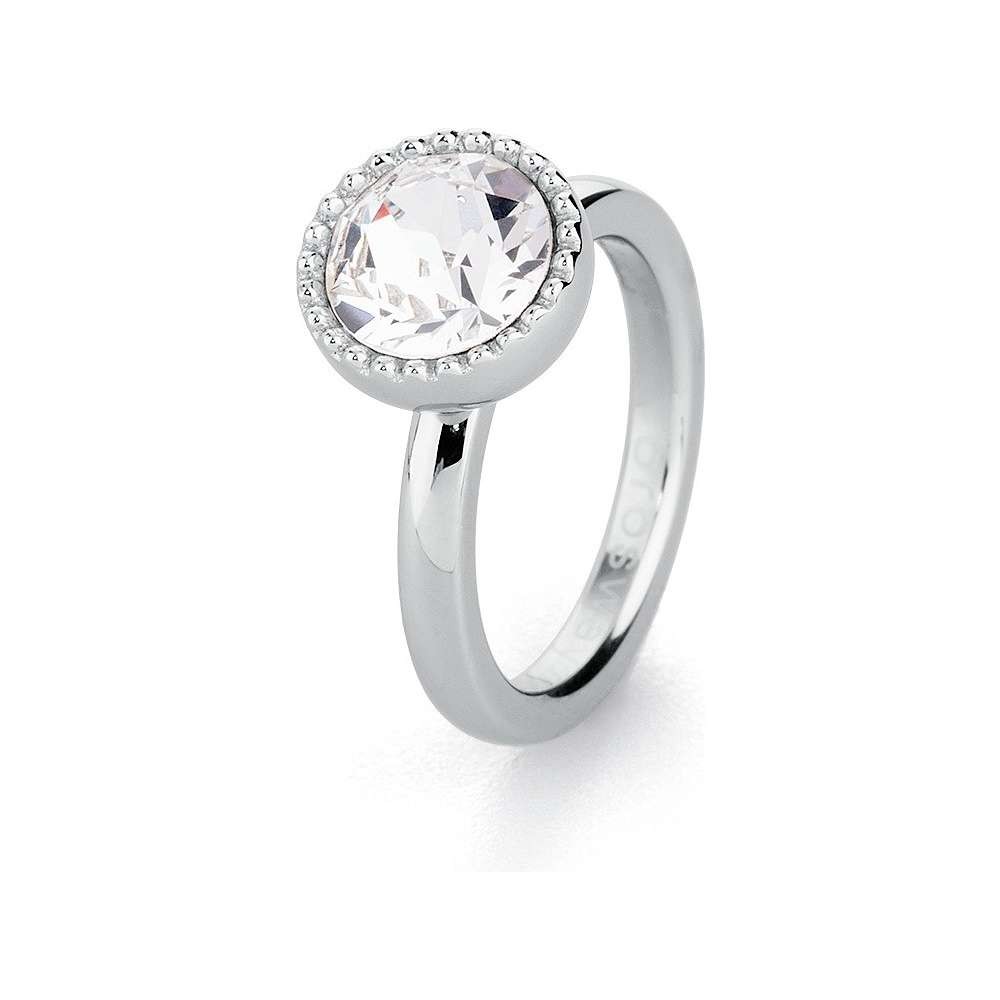 1 - Brosway BRF32D steel ring with Swarovski Riflessi collection